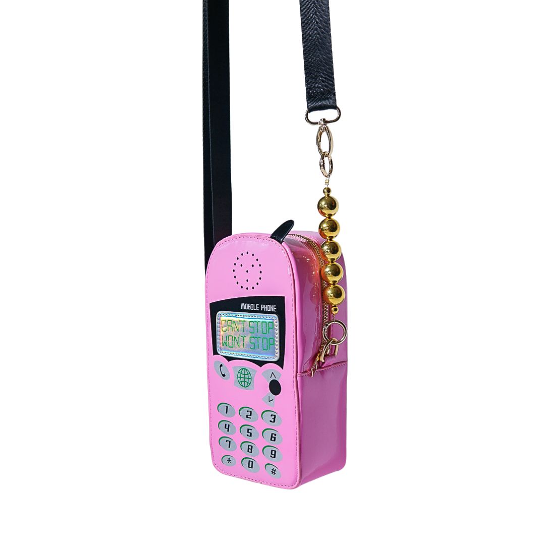 Cant Stop Retro Phone Bag (Pink)