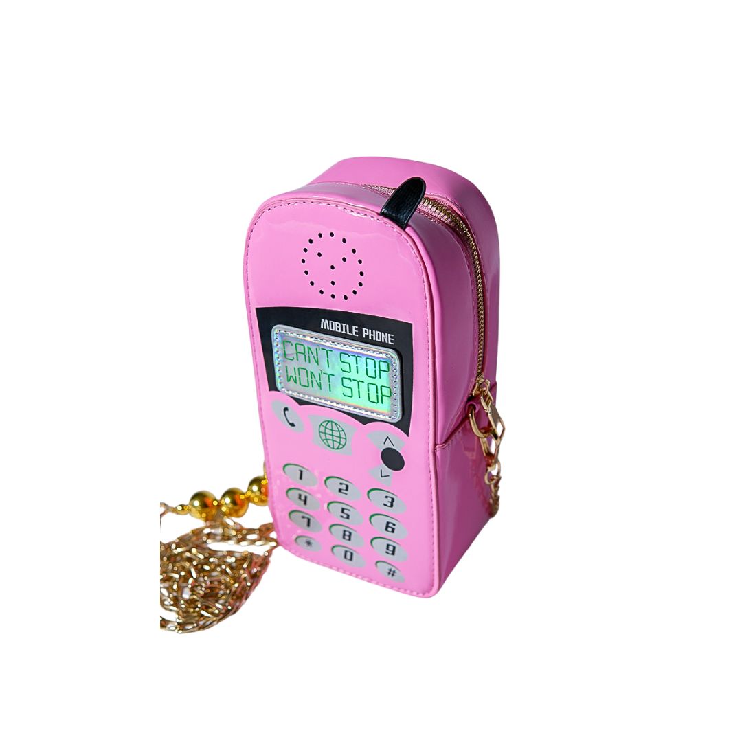 Cant Stop Retro Phone Bag (Pink)