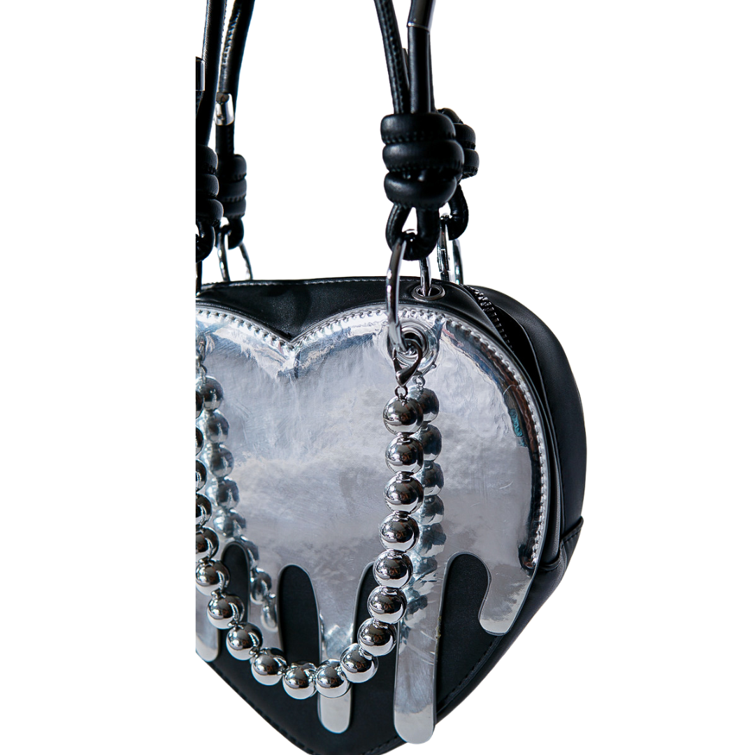 Drippin' Heart 4-Piece Bag Set (Black)