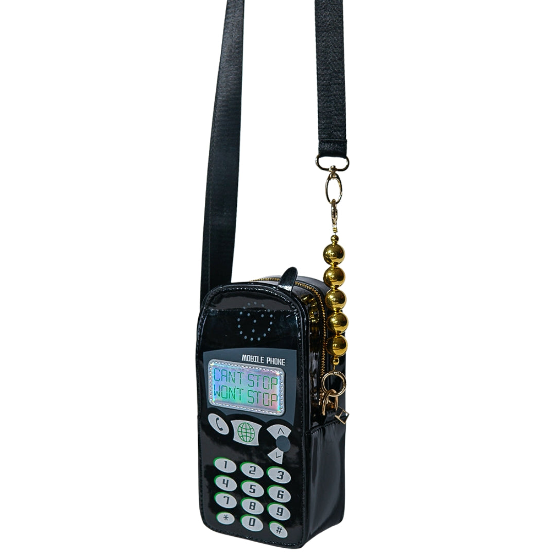Cant Stop Retro Phone Bag (Black)