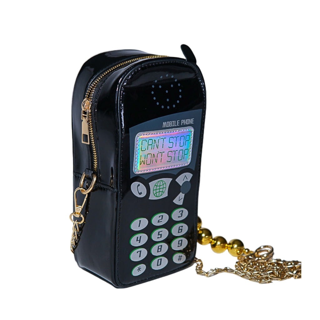 Cant Stop Retro Phone Bag (Black)
