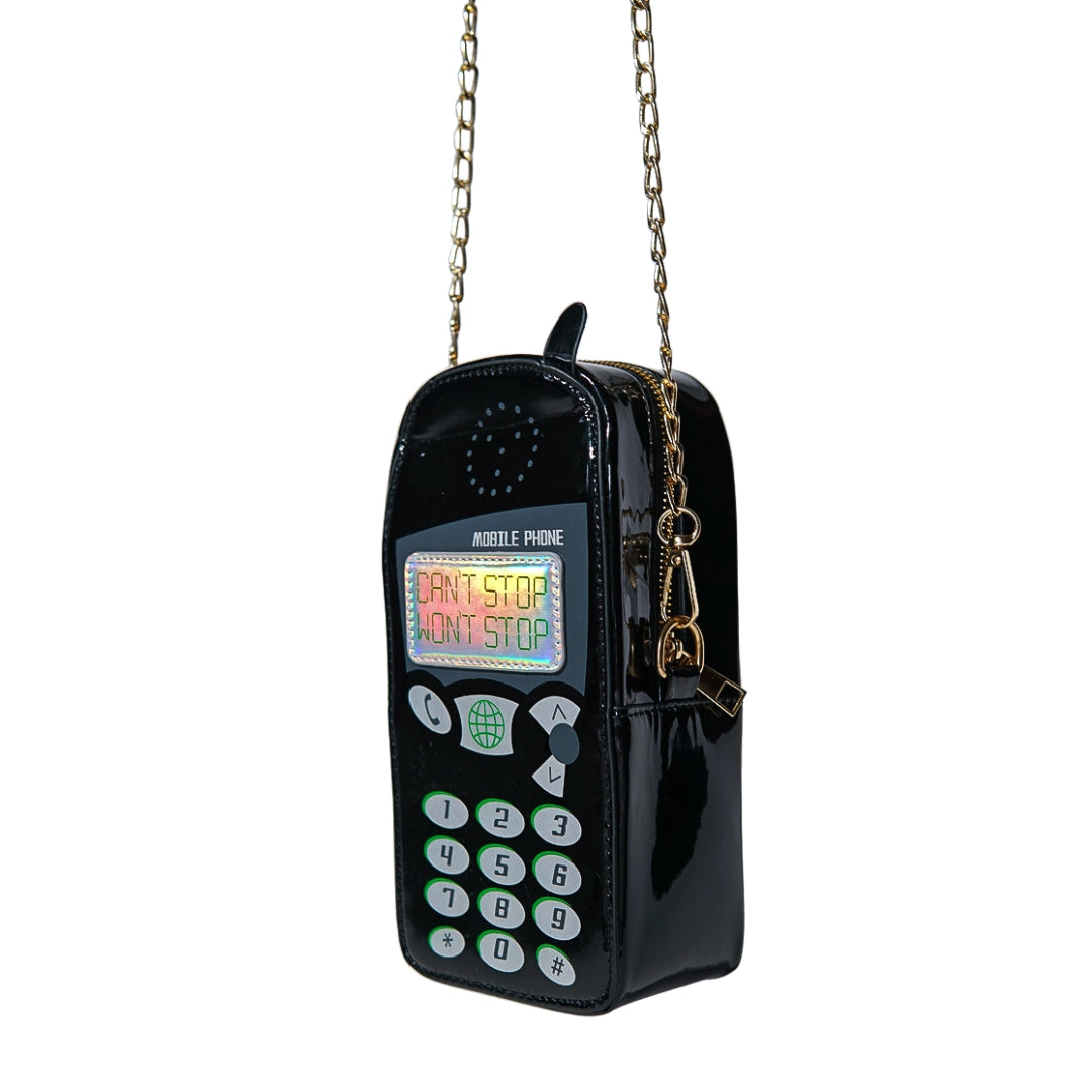 Cant Stop Retro Phone Bag (Black)