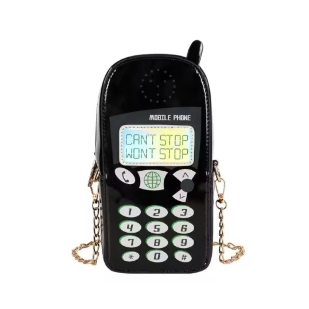 Cant Stop Retro Phone Bag (Black)