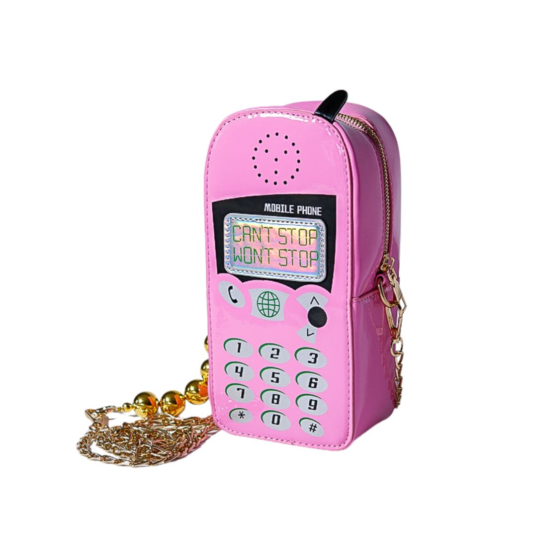 Cant Stop Retro Phone Bag (Pink)