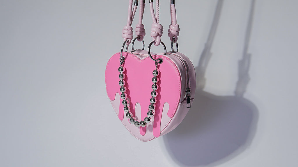 Drippin' Pink Heart 4-Piece Bag Set