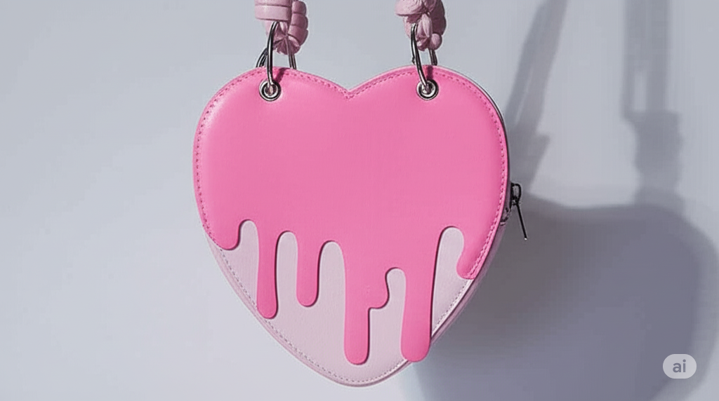 Drippin' Pink Heart 4-Piece Bag Set