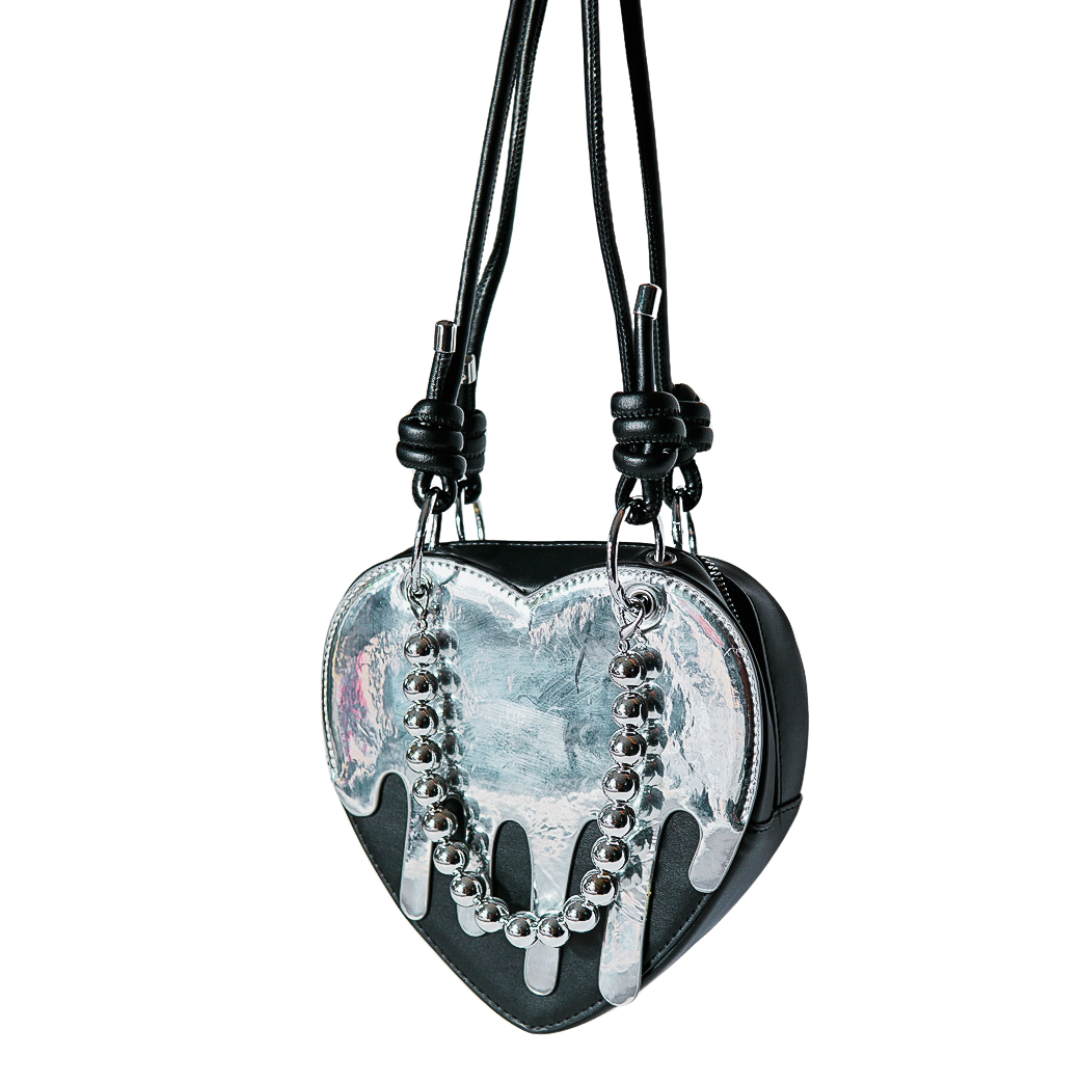 Drippin' Heart 4-Piece Bag Set (Black)