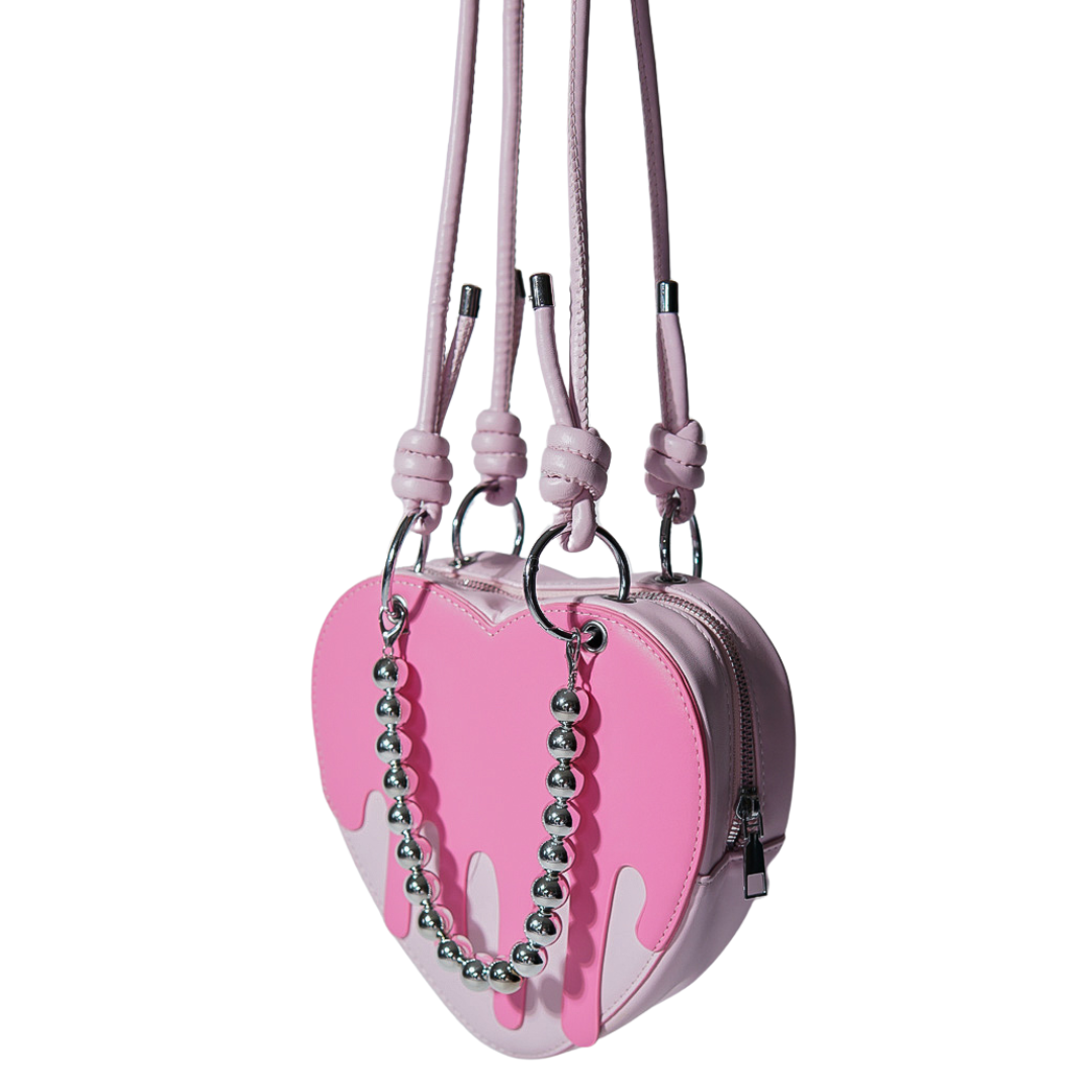 Drippin' Pink Heart 4-Piece Bag Set
