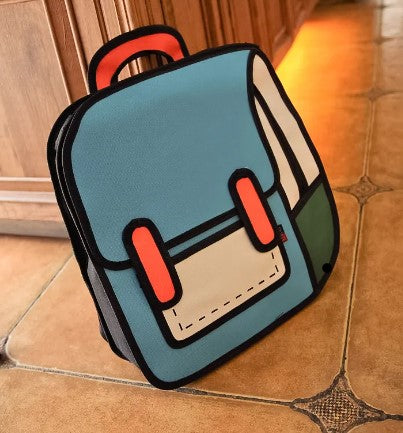 BBXO CARTOON 2D BACKPACK BLUE