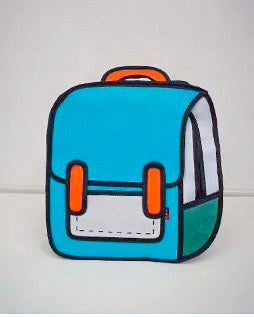 BBXO CARTOON 2D BACKPACK BLUE