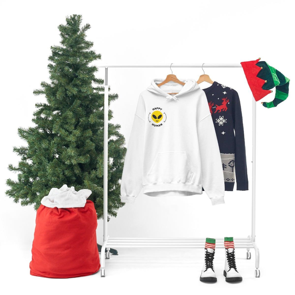 Happy Human Alien - Unisex Hoodie