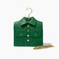 Mari Collared Shirt Crossbody Green