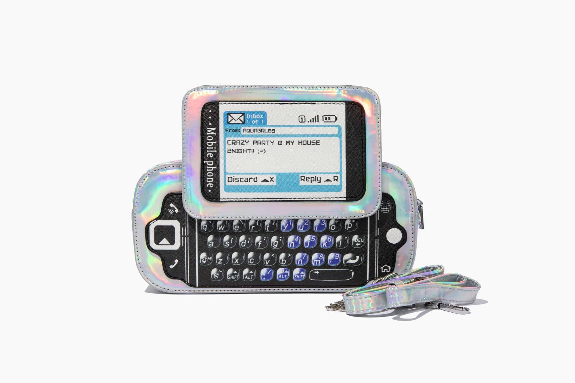 Digital Throwback Crossbody (Silver)