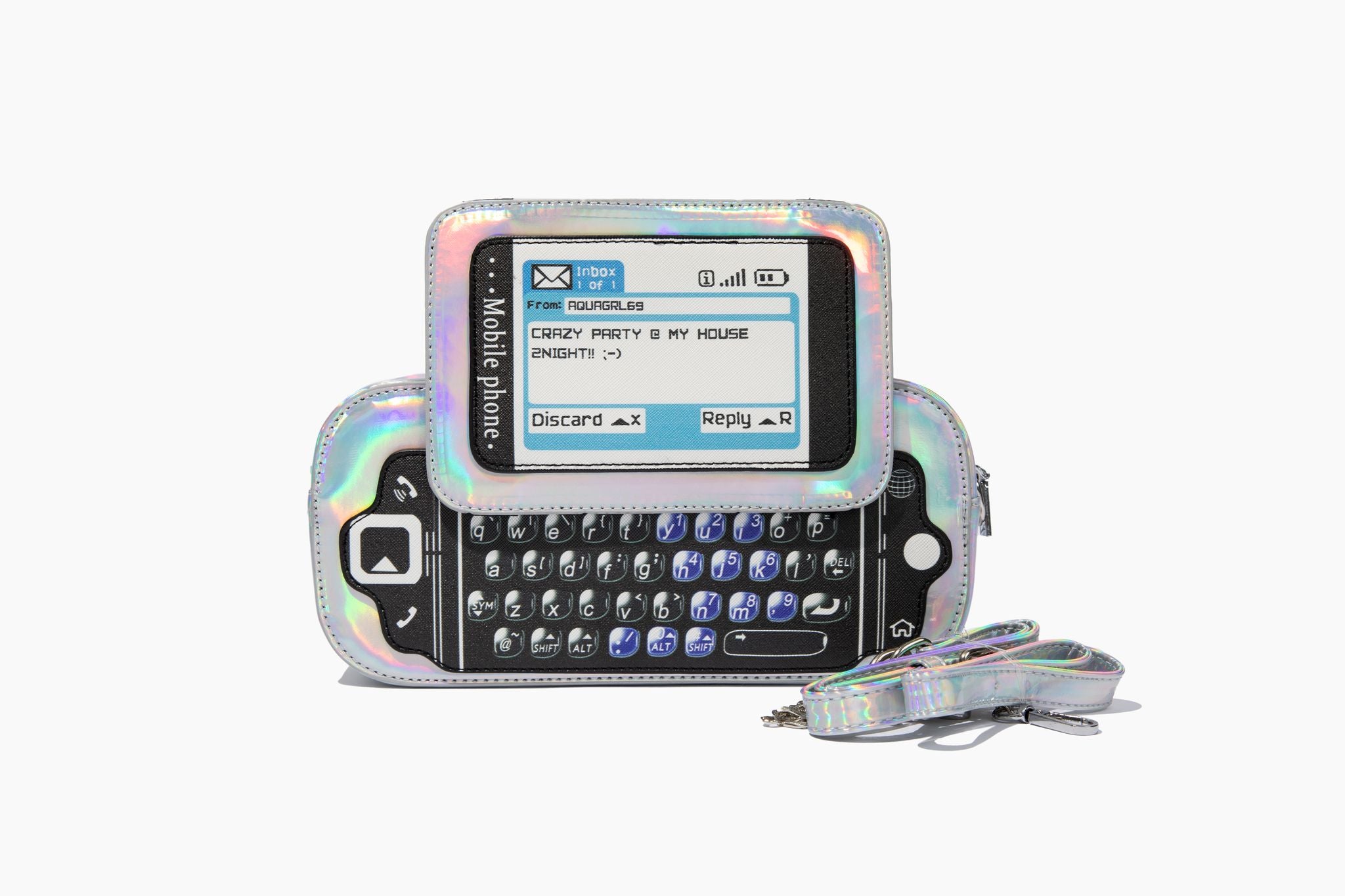 Digital Throwback Crossbody (Silver)