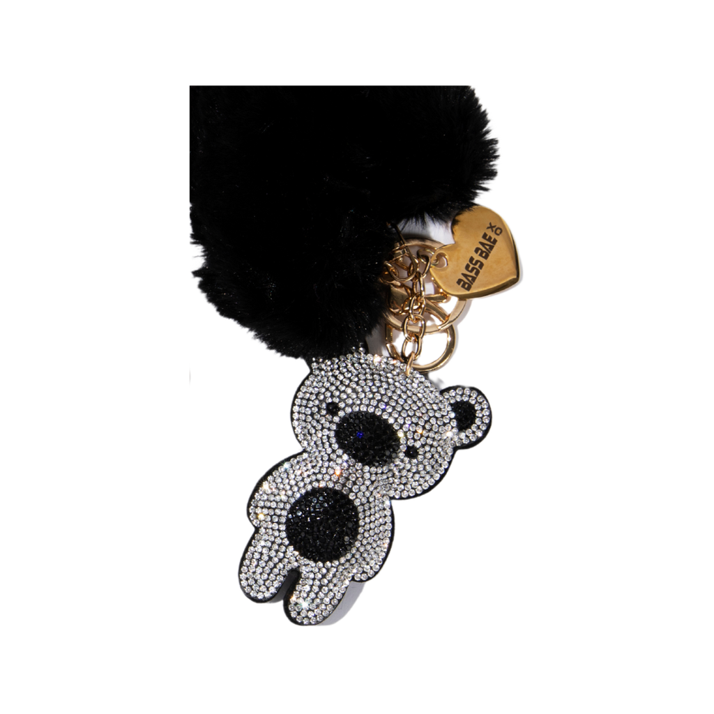 Icy Rhinestone Bears Keychain