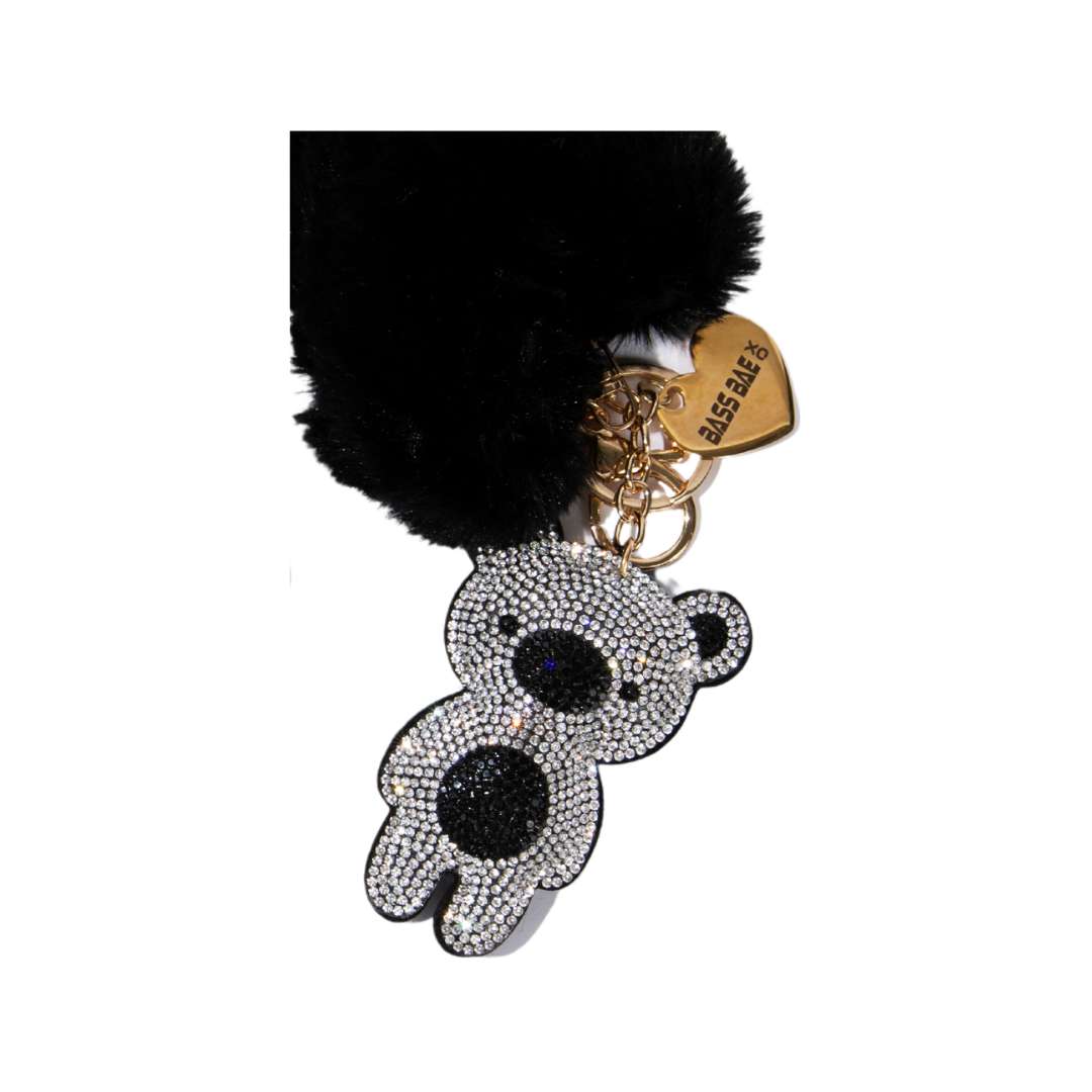 Icy Rhinestone Bears Keychain