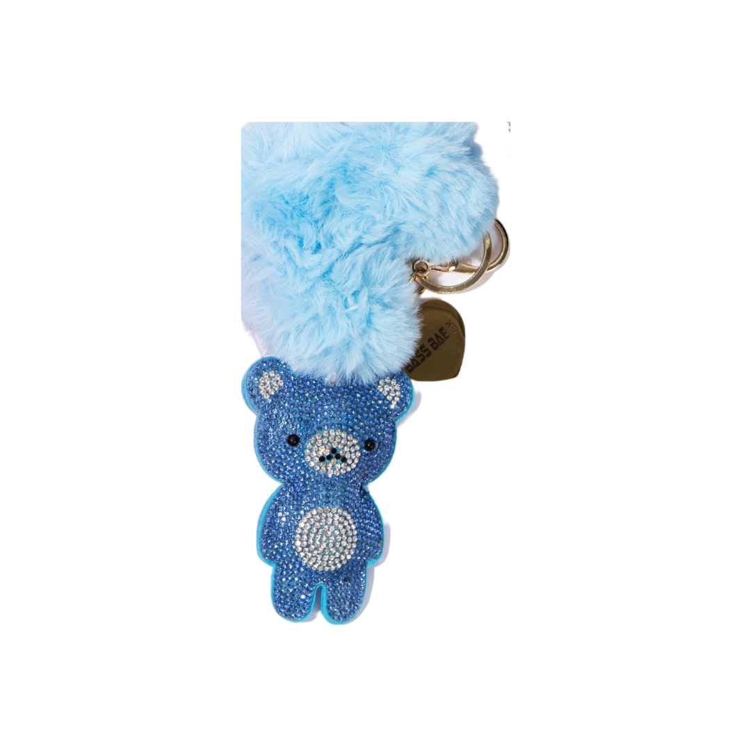 Icy Rhinestone Bears Keychain