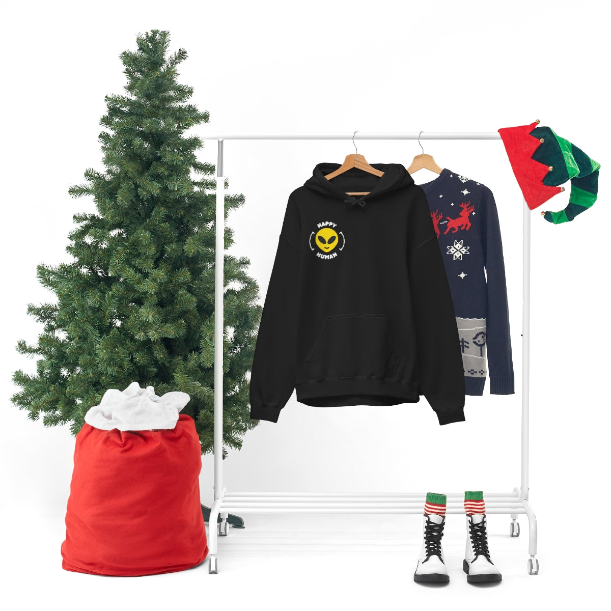Happy Human Alien - Unisex Hoodie