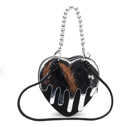 Drippin' Heart 4-Piece Bag Set (Black)